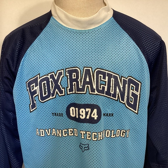 Vintage 90’s Fox Racing Reversible Mens Jersey size large Motor bike racing - Picture 2 of 14